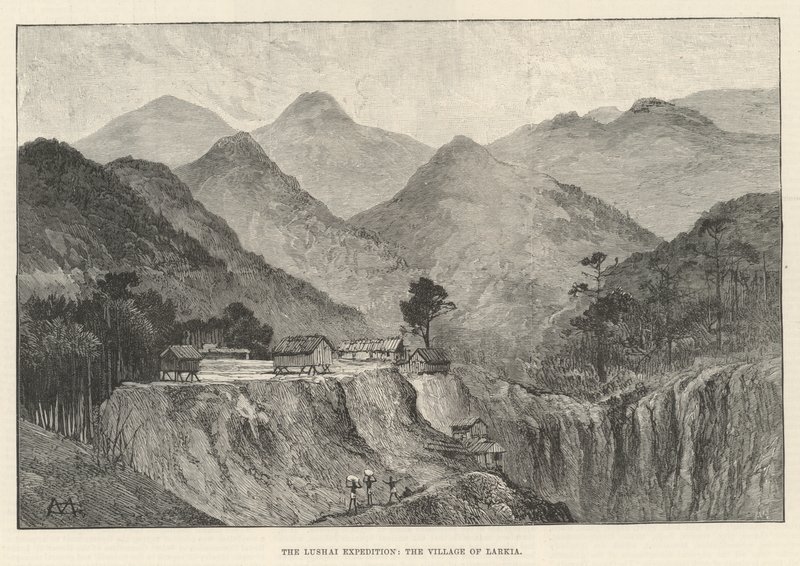 लुशाई अभियान, लरकिया गाँव द्वारा चार्ल्स अगस्टे लोय