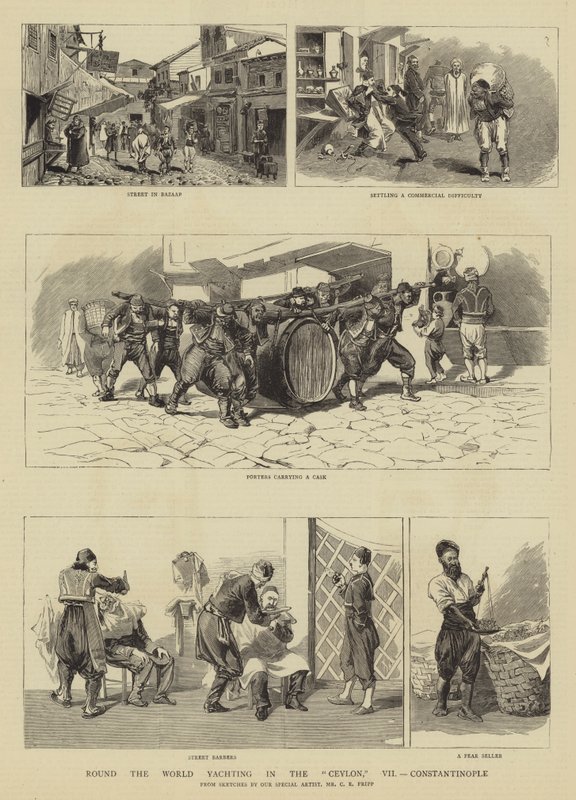 राउंड द वर्ल्ड यॉटिंग इन द सीलोन, VII, कॉन्स्टेंटिनोपल द्वारा चार्ल्स एडविन फ्रैप