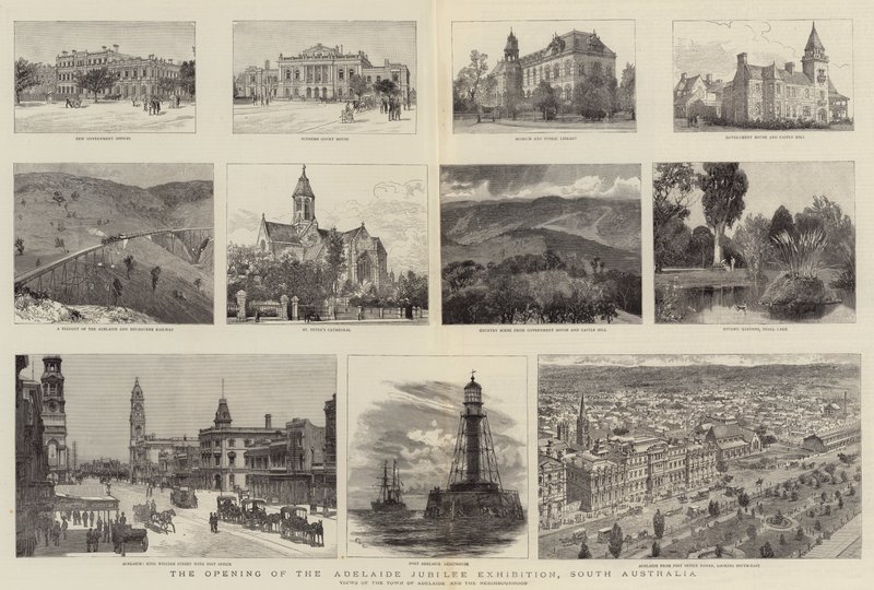 एडिलेड जुबली प्रदर्शनी का उद्घाटन, दक्षिण ऑस्ट्रेलिया द्वारा चार्ल्स विलियम वायली
