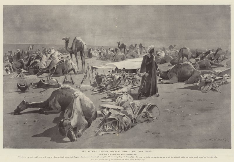 डोंगोला, हॉल्ट की ओर आगे बढ़ना! वहां कौन जाता है द्वारा चार्ल्स अगस्टे लोय