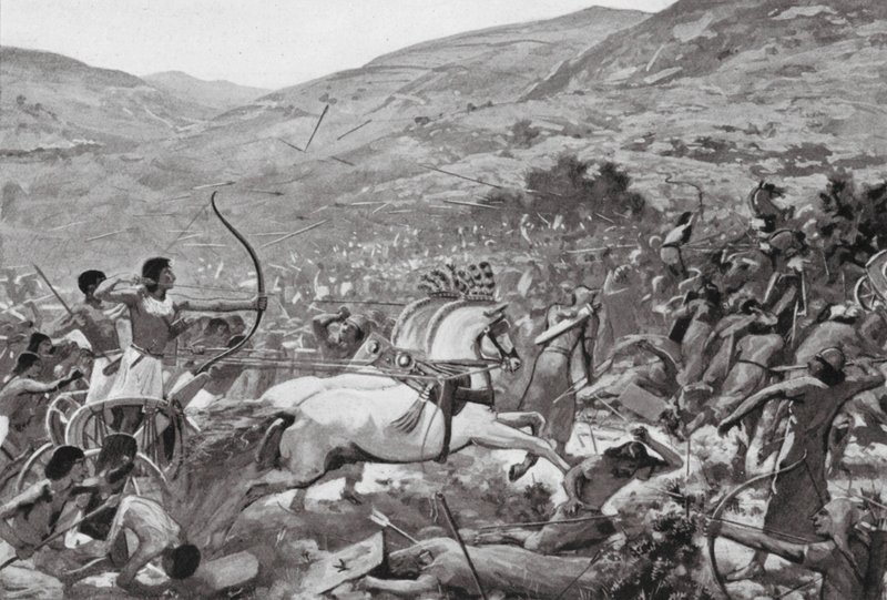 सीरिया में सेटी प्रथम, उन्नीसवां राजवंश (लिथो) द्वारा चार्ल्स डैनियल वार्ड
