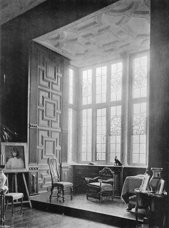 Broughton Castle: ड्राइंग रूम की खिड़की द्वारा चार्ल्स लैथम