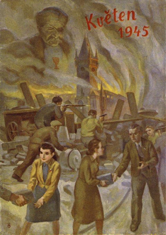 प्राग विद्रोह, द्वितीय विश्व युद्ध, मई 1945 द्वारा चेक स्कूल