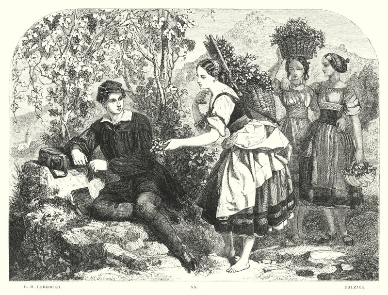 लॉर्ड बायरन के चाइल्ड हेरोल्ड, कैंटो III, स्टांजा 55 (उत्कीर्णन) द्वारा एडवर्ड हेनरी (बाद में) कॉर्बोल्ड