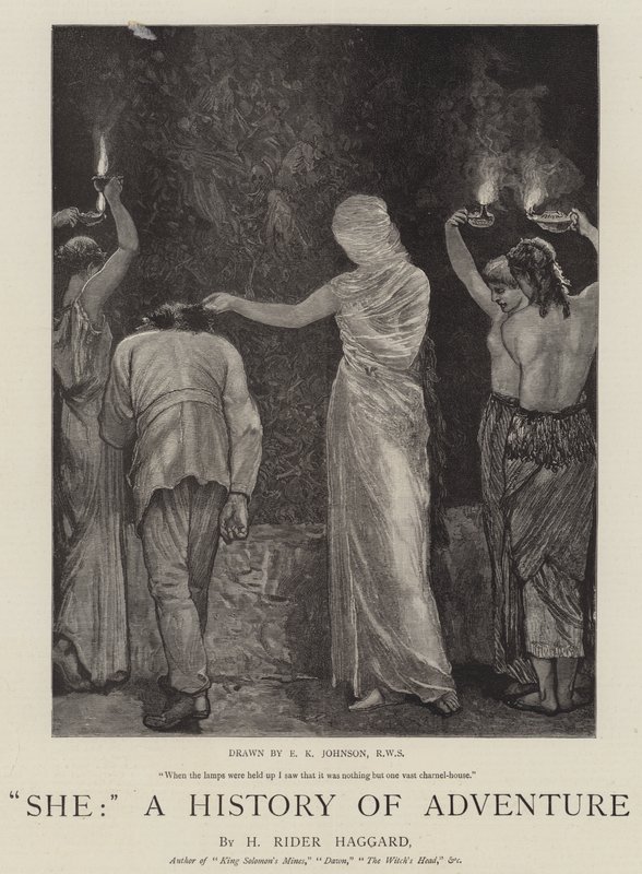 वह, ए हिस्ट्री ऑफ़ एडवेंचर द्वारा एडवर्ड किलिंगवर्थ जॉनसन