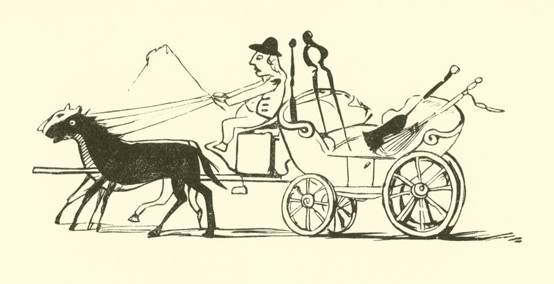 झाड़ू, फावड़ा, पोकर, और चिमटे (उत्कीर्णन) द्वारा एडवर्ड लीयर
