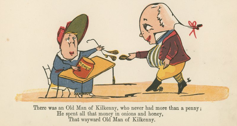 किलकेनी के एक पुराने व्यक्ति थे, जिनके पास फ्रेडरिक वार्न एंड कंपनी, लंदन द्वारा प्रकाशित &39;ए बुक ऑफ नॉनसेंस&39; से एक पैसा से अधिक नहीं था, c.1875 द्वारा एडवर्ड लीयर