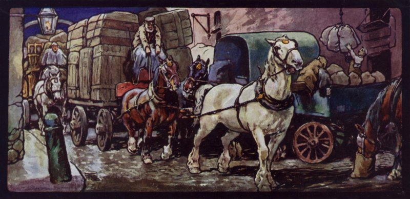 काम पर Clydesdale घोड़े द्वारा एडविन नोबल