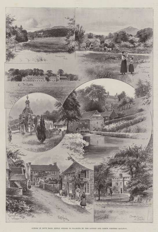 लंदन और उत्तर पश्चिम रेलवे द्वारा पर्यटकों के लिए खोले गए कबूतर में दृश्य द्वारा अंग्रेजी स्कूल