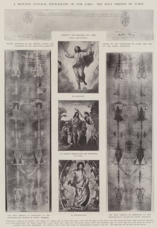 ट्यूरिन के पवित्र कफन, हमारे भगवान की एक प्रतिष्ठित प्राकृतिक तस्वीर द्वारा अंग्रेजी फोटोग्राफर