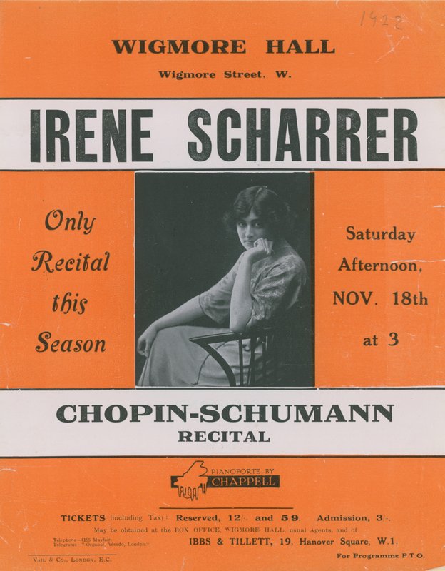 चोपिन-शूमैन के लिए विज्ञापन Irene Scharrer की विशेषता है द्वारा अंग्रेजी फोटोग्राफर