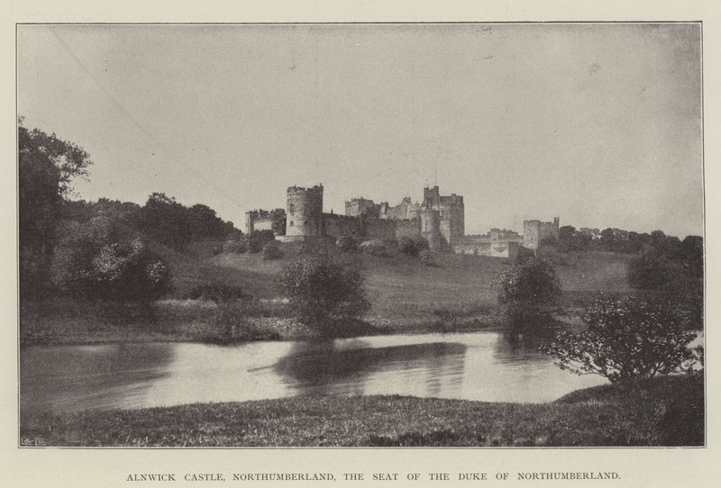 Alnwick Castle, नॉर्थम्बरलैंड, नॉर्थम्बरलैंड के ड्यूक की सीट द्वारा अंग्रेजी फोटोग्राफर
