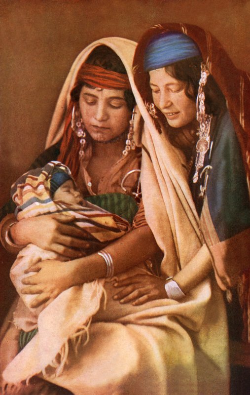 बेडुइन महिलाएं (रंगीन फोटो) द्वारा अंग्रेजी फोटोग्राफर