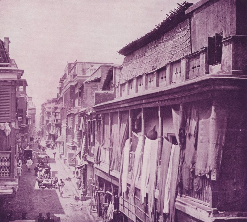 Burra Bazaar, Calcutta  द्वारा अंग्रेजी फोटोग्राफर
