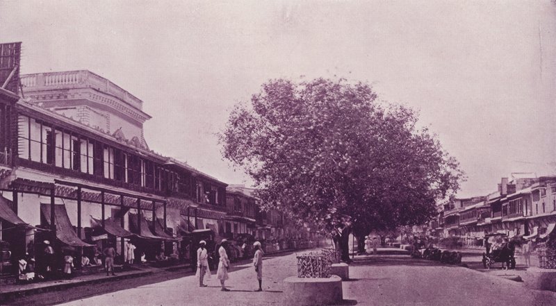 चांदनी चौक (द प्रिंसिपल स्ट्रीट), दिल्ली द्वारा अंग्रेजी फोटोग्राफर