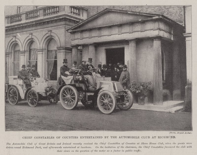 रिकमंड में ऑटोमोबाइल क्लब द्वारा काउंटियों के मुख्य कांस्टेबल का मनोरंजन किया गया द्वारा अंग्रेजी फोटोग्राफर