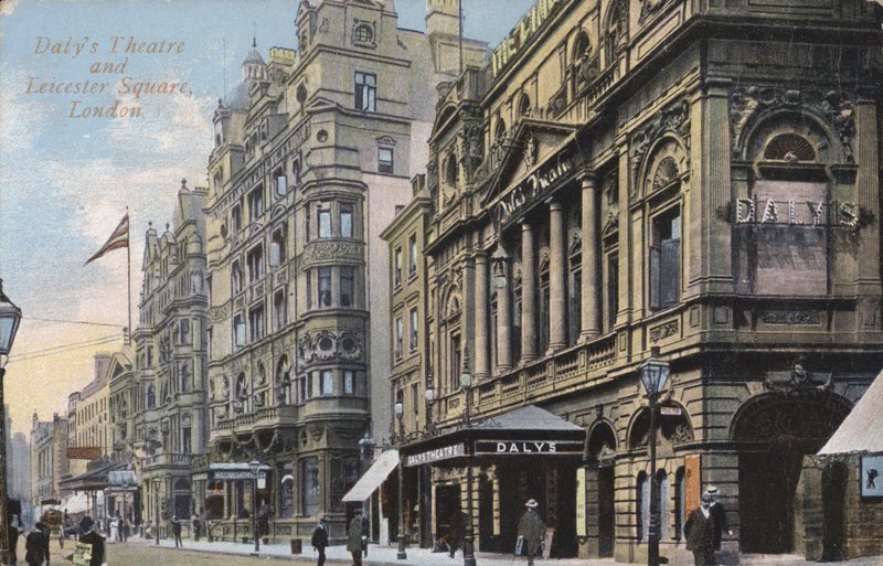 Dalys Theatre, Leicester Square, London (रंगीन फोटो) द्वारा अंग्रेजी फोटोग्राफर