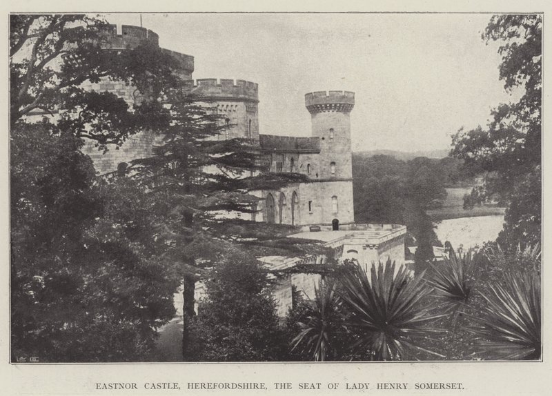 Eastnor Castle, हियरफोर्डशायर, लेडी हेनरी समरसेट की सीट द्वारा अंग्रेजी फोटोग्राफर