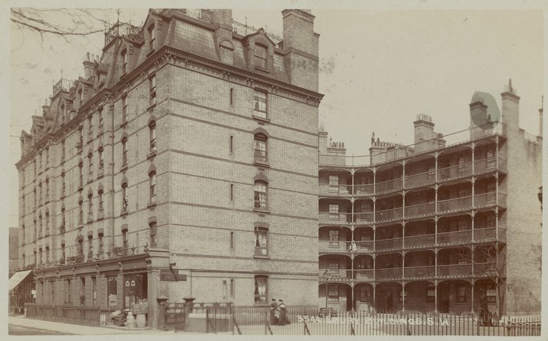 Ebury भवन Pimlico रोड पर द्वारा अंग्रेजी फोटोग्राफर