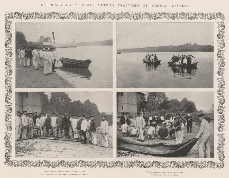 एक नाव का विस्तार, जर्मन कैवलरी द्वारा अभ्यास विधि द्वारा अंग्रेजी फोटोग्राफर