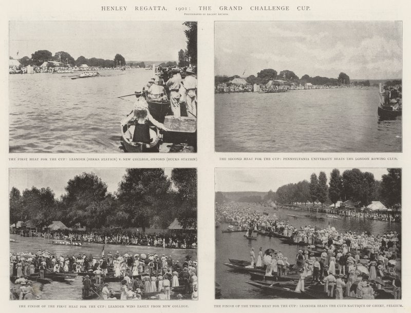 हेनली रेगाटा, 1901, ग्रैंड चैलेंज कप द्वारा अंग्रेजी फोटोग्राफर
