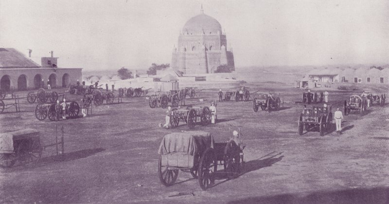 आंतरिक पुराने किले, मुल्तान, भारी बैटरी के साथ द्वारा अंग्रेजी फोटोग्राफर