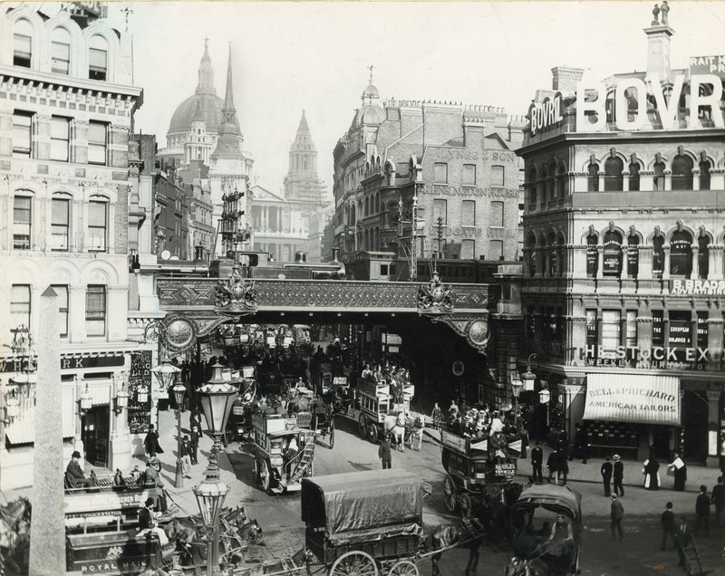 लुडगेट सर्कस, लंदन, c 1900 द्वारा अंग्रेजी फोटोग्राफर