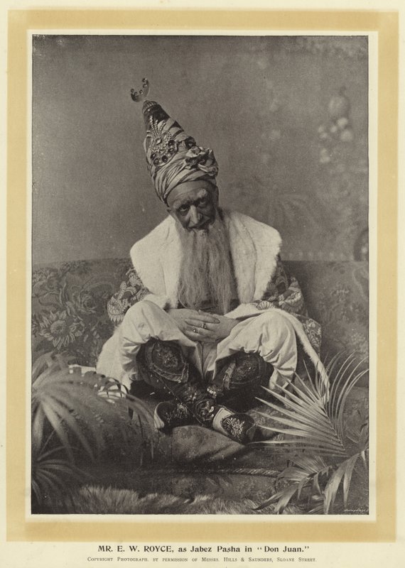मिस्टर ईडब्ल्यू रॉयस, डॉन जुआन में जबेज पाशा के रूप में द्वारा अंग्रेजी फोटोग्राफर
