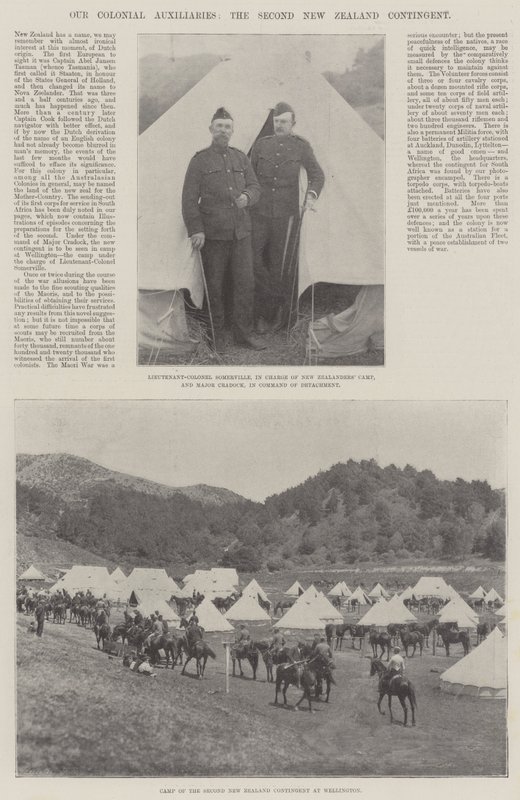 हमारी औपनिवेशिक सहायक, दूसरा न्यूजीलैंड आकस्मिकता द्वारा अंग्रेजी फोटोग्राफर