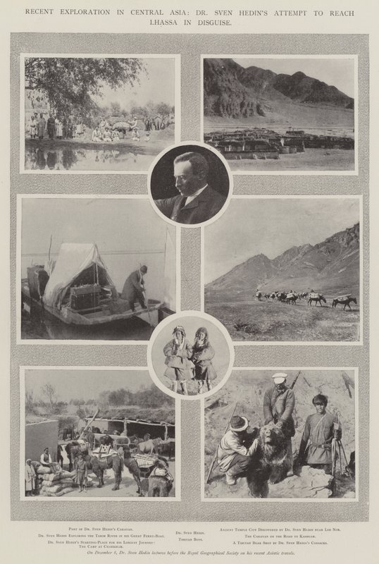 मध्य एशिया में हालिया अन्वेषण, डॉ। स्वेन हेडिन्स ने भेस में ल्हासा पहुंचने का प्रयास किया द्वारा अंग्रेजी फोटोग्राफर