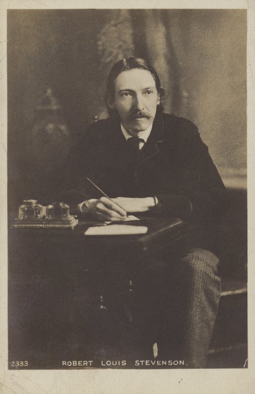रॉबर्ट लुई स्टीवेन्सन (1850-1894), स्कॉटिश उपन्यासकार, कवि और यात्रा लेखक द्वारा अंग्रेजी फोटोग्राफर
