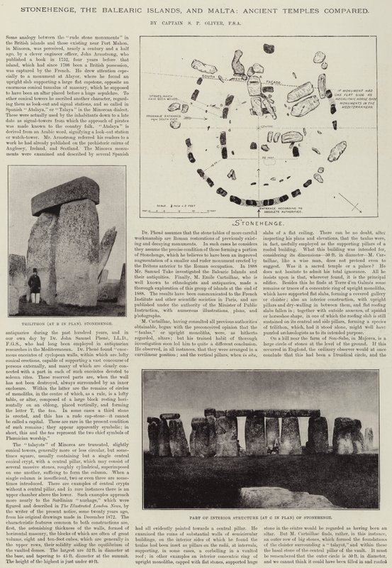 स्टोनहेंज, बेलिएरिक द्वीप और माल्टा, प्राचीन मंदिरों की तुलना में द्वारा अंग्रेजी फोटोग्राफर