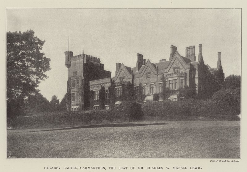 Stradey Castle, Carmarthen, Mr. Charles W Mansel Lewis की सीट द्वारा अंग्रेजी फोटोग्राफर