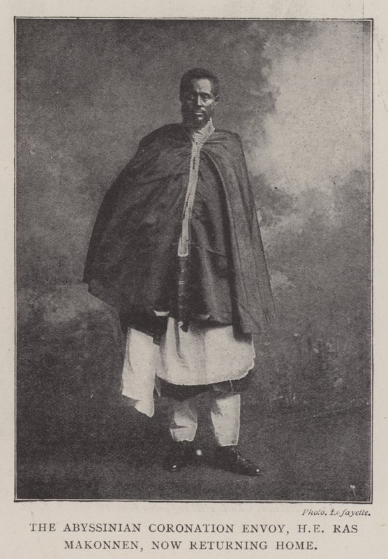 द एबिसिनियन कोरोनेशन एनवॉय, हे रास मैककोनन, अब घर लौट रहा है, 1902 द्वारा अंग्रेजी फोटोग्राफर