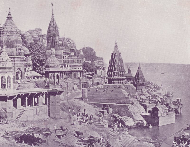 द बर्निंग घाट, बनारस द्वारा अंग्रेजी फोटोग्राफर