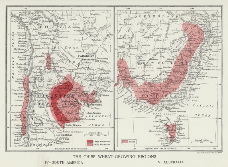 मुख्य गेहूं उगाने वाले क्षेत्र, दक्षिण अमेरिका, ऑस्ट्रेलिया (फोटो) द्वारा अंग्रेजी फोटोग्राफर