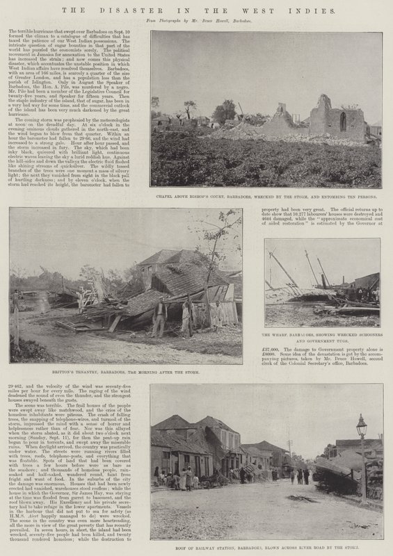 वेस्ट इंडीज में आपदा द्वारा अंग्रेजी फोटोग्राफर