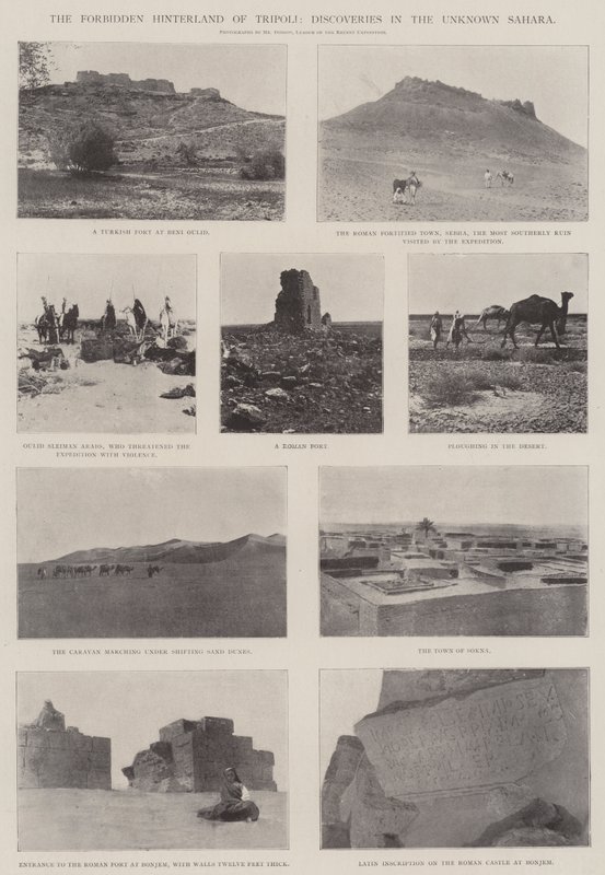 त्रिपोली की निषिद्ध हिंटरलैंड, अज्ञात सहारा में खोजें द्वारा अंग्रेजी फोटोग्राफर