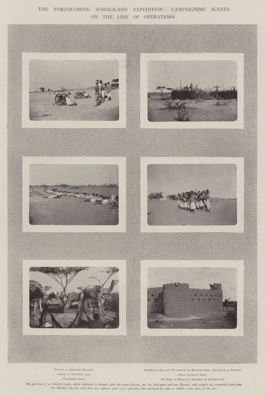 आगामी सोमालिलैंड अभियान, ऑपरेशन लाइन पर अभियान के दृश्य द्वारा अंग्रेजी फोटोग्राफर