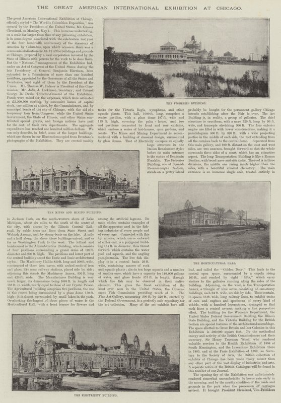 शिकागो में महान अमेरिकी अंतर्राष्ट्रीय प्रदर्शनी द्वारा अंग्रेजी फोटोग्राफर