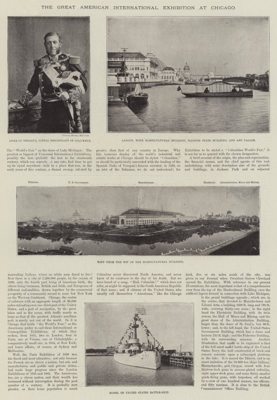शिकागो में महान अमेरिकी अंतर्राष्ट्रीय प्रदर्शनी द्वारा अंग्रेजी फोटोग्राफर