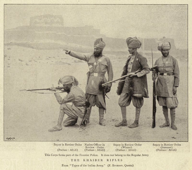 The Khaiber Rifles  द्वारा अंग्रेजी फोटोग्राफर