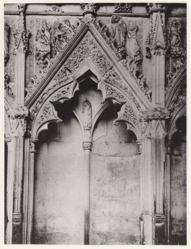 लेडी चैपल, एली कैथेड्रल: साउथ साइड, XIX (b/w फोटो) द्वारा अंग्रेजी फोटोग्राफर