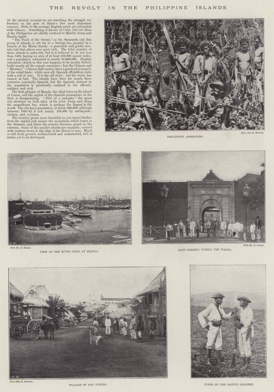 फिलीपीन द्वीप में विद्रोह द्वारा अंग्रेजी फोटोग्राफर