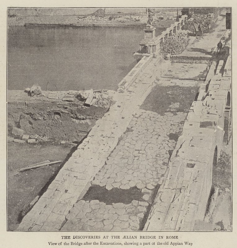 रोम में Aelian Bridge की खोज द्वारा अंग्रेजी फोटोग्राफर