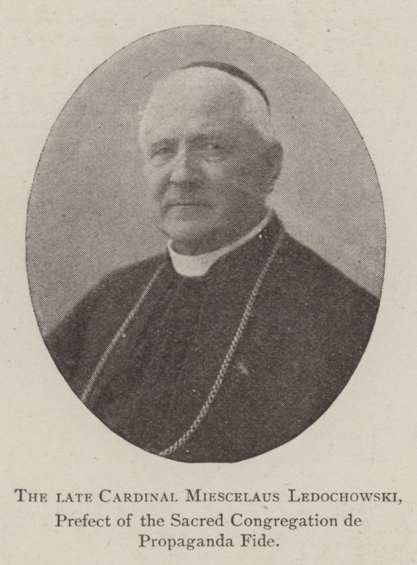 देर कार्डिनल Miescelaus Ledochowski, पवित्र संप्रदाय डी प्रोपगैंडा फ़ाइड के प्रीफेक्ट द्वारा अंग्रेजी फोटोग्राफर