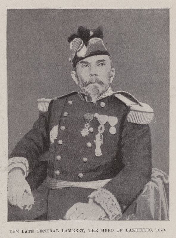 1870 के दिवंगत जनरल लैंबर्ट, बेज़िल्स के नायक द्वारा अंग्रेजी फोटोग्राफर