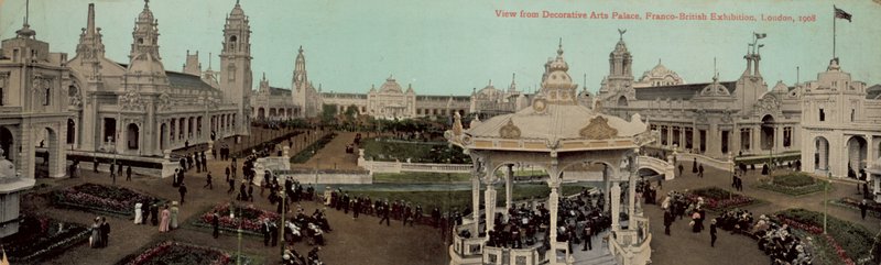 डेकोरेटिव आर्ट्स पैलेस, फ्रेंको-ब्रिटिश प्रदर्शनी, लंदन, 1908 से देखें द्वारा अंग्रेजी फोटोग्राफर