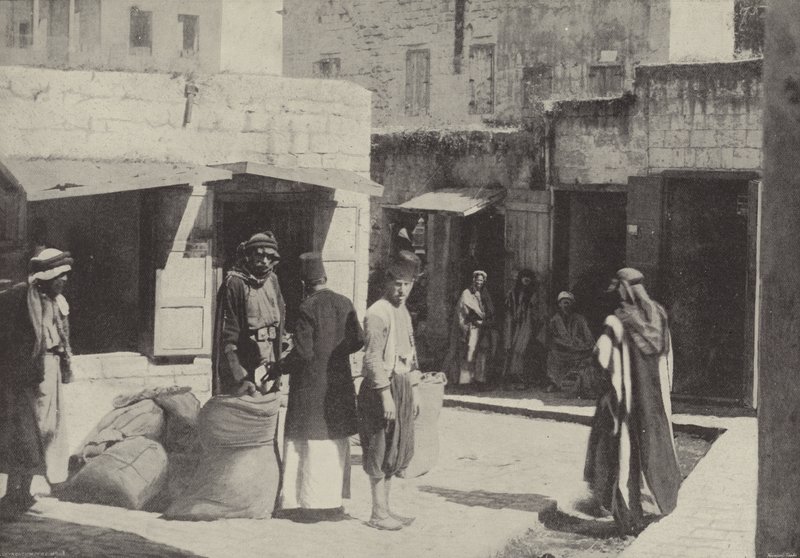 गेहूं बाजार, नाज़रेथ, जहाँ मसीह बड़ा हुआ था द्वारा अंग्रेजी फोटोग्राफर