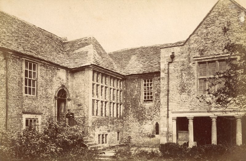 Wraxhall मनोर, ट्रोब्रिज के पास, विल्ट्स (बी / डब्ल्यू फोटो) द्वारा अंग्रेजी फोटोग्राफर